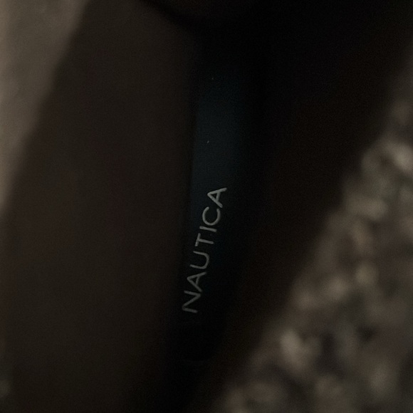 Nautica Forest Green and Chestnut Boots with Vibrant Orange Laces - Picture 7 of 8